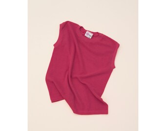 Vintage Pink Mesh T-Shirt Kinder Größe M American Sportswear USA
