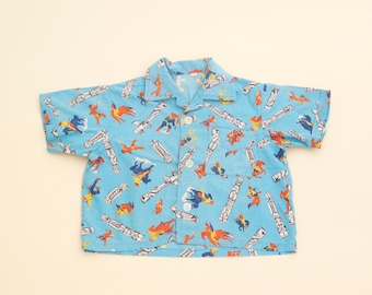 Vintage 60s Western Cowboys Shirt kids 2-3T