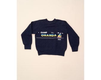 80s American Vintage Camp Onanda Scout Sweatshirt Jugend 5