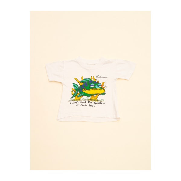 Vintage Souvenir T-shirt Bahamas Tropical Fish kids 2T-4T