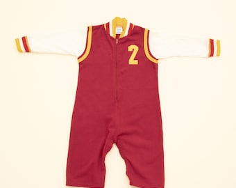 Mono Carter's vintage para bebé, talla 12 M, con cremallera, fabricado en EE. UU.