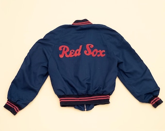 Rare Vintage Boston Red Sox Bomber Jacket Youth Kids 10-12