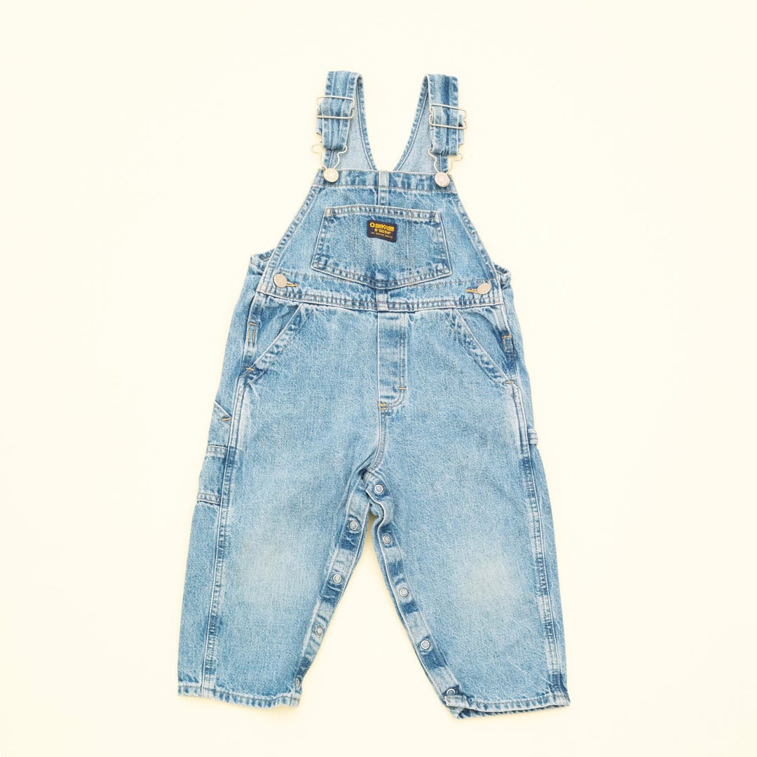OSHKOSH オーバーオール ヴィンテージ OshKosh B'Gosh ブルー デニム オーバーオール キッズ 3T