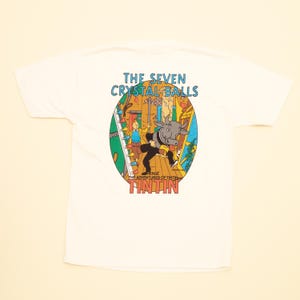 Vintage The Adventures of Tintin Hergé T-shirt Kids Youth L Woman S/M