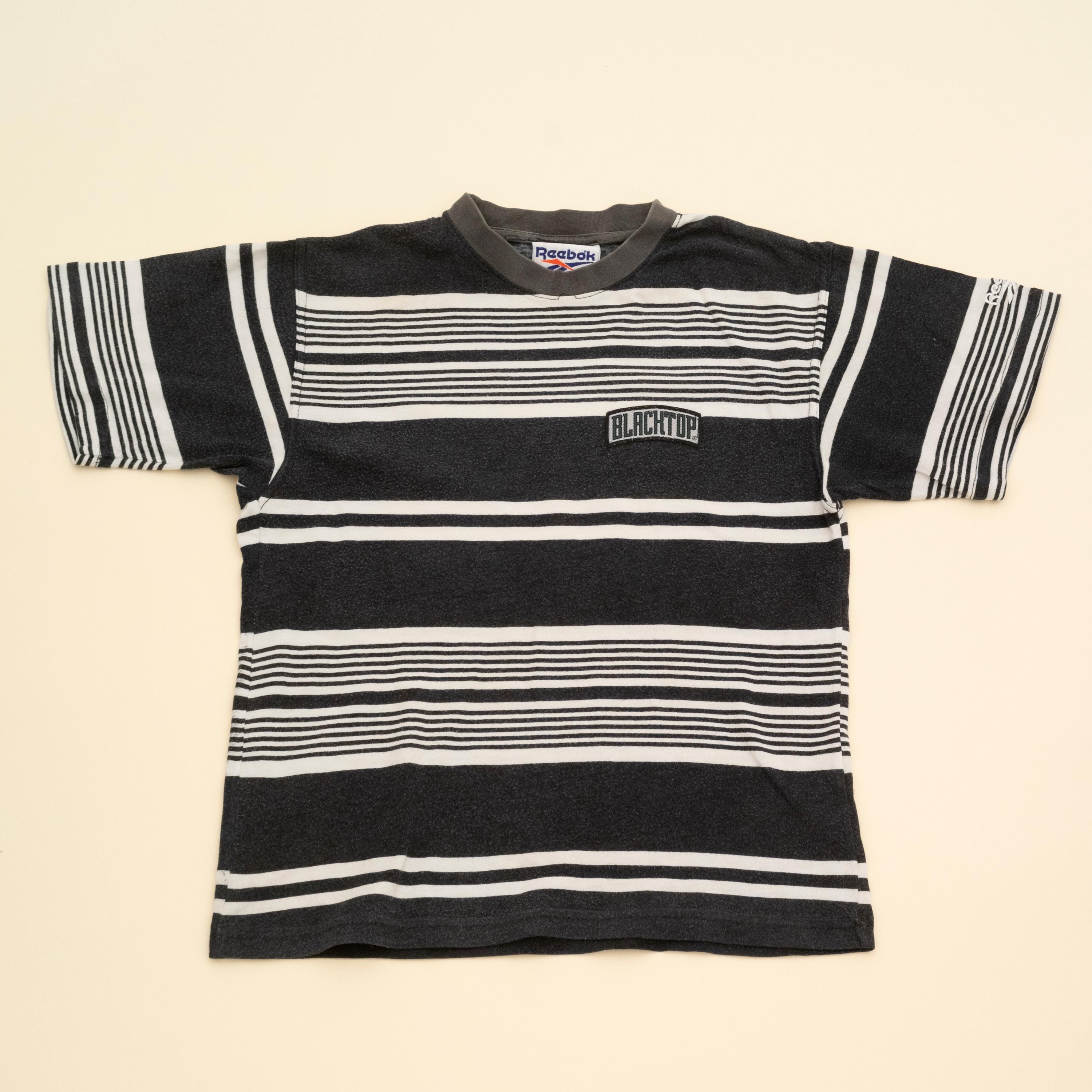 Maglietta a righe nere Italia