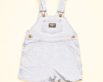 ヴィンテージ OshKosh B'gosh デニムショートオーバーオール、キッズ