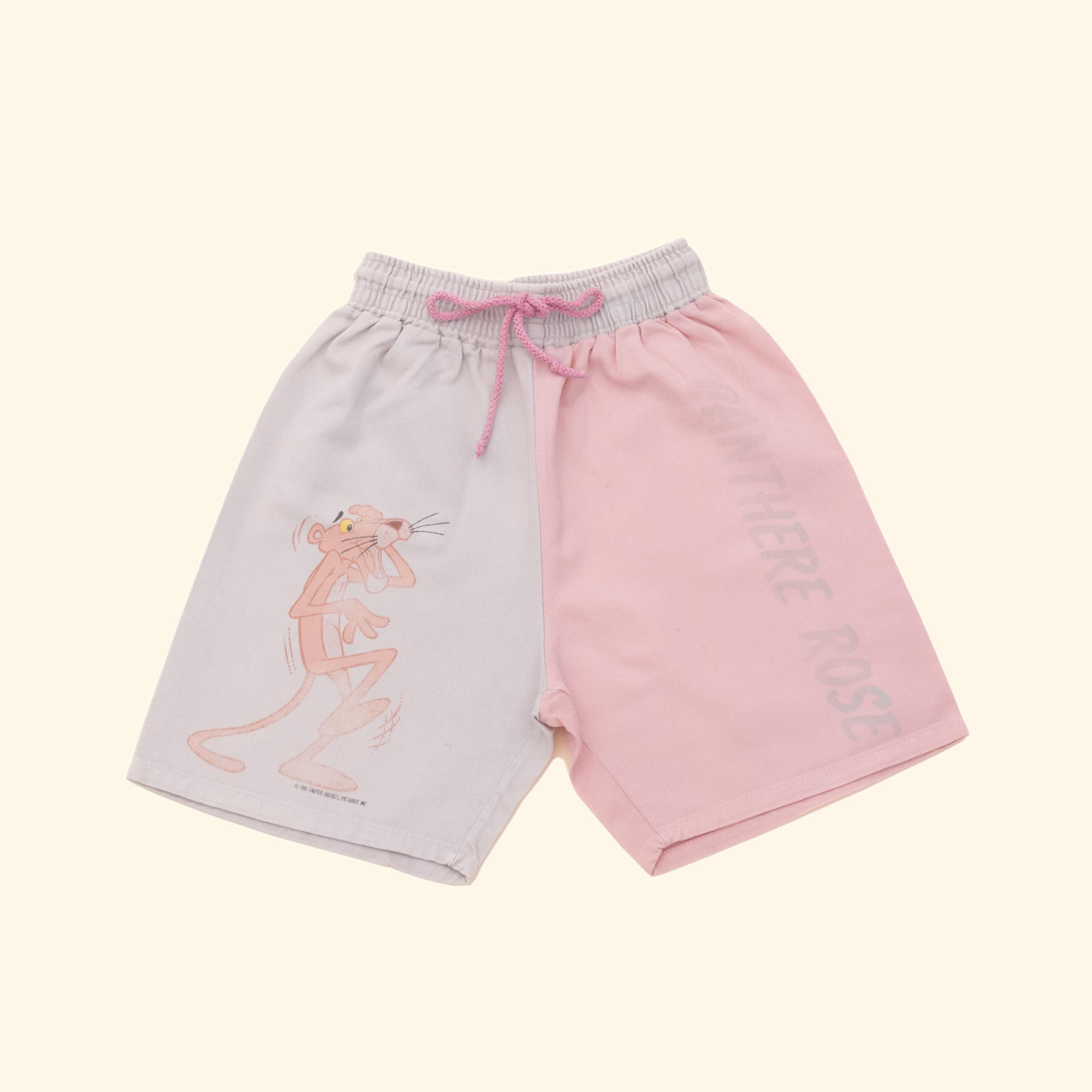 80s Vintage The Pink Panther shorts kids size 6-7