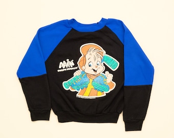 Vintage Alvin and the Chipmunks sweatshirt kids 7 USA