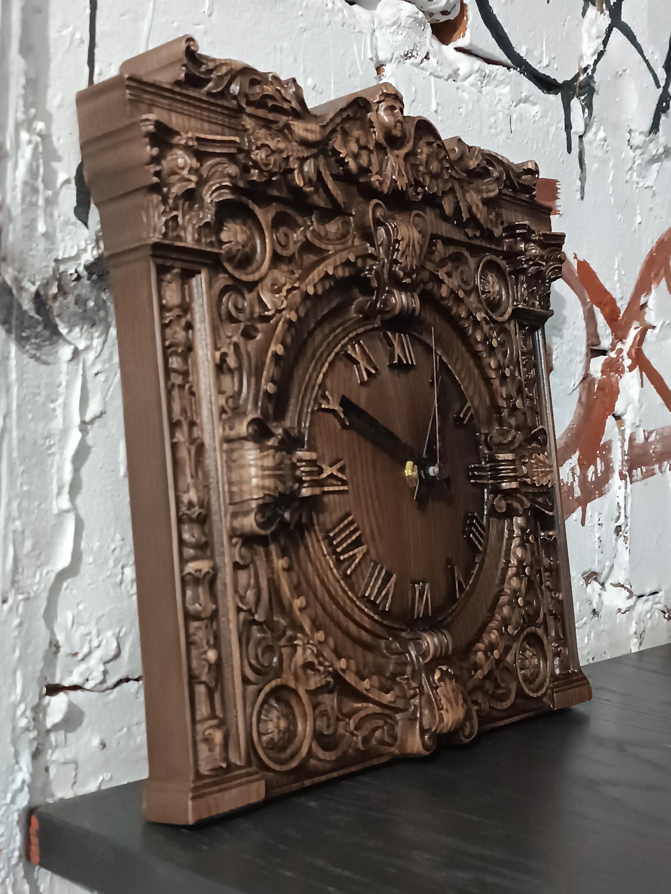 Ash Clock Gothic Victorian Carved Ash Clock - Etsy