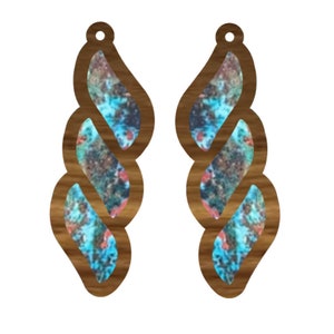 Layered Braided Boho Earring File Laser Digital Download SVG PDF