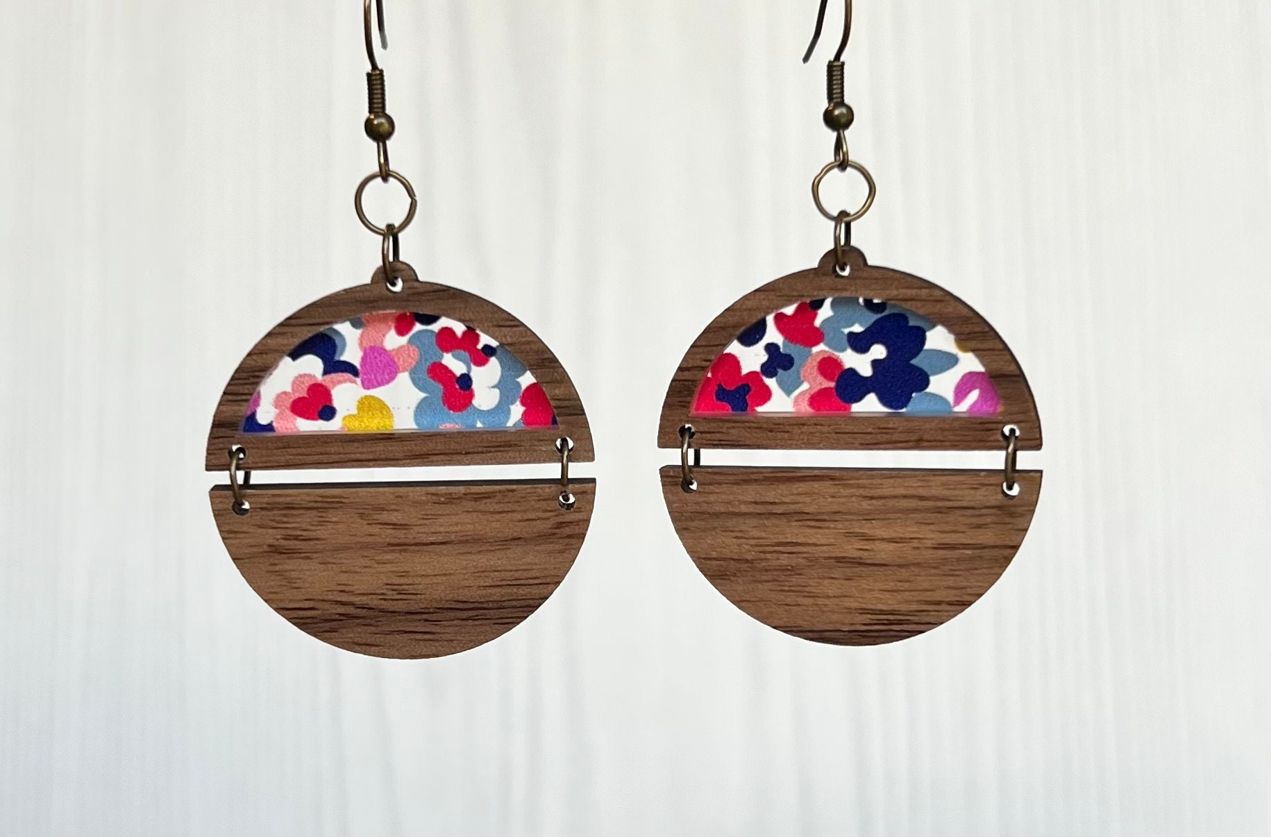 Round Split Inlay Earring Bundle Digital Laser File SVG PDF - Etsy