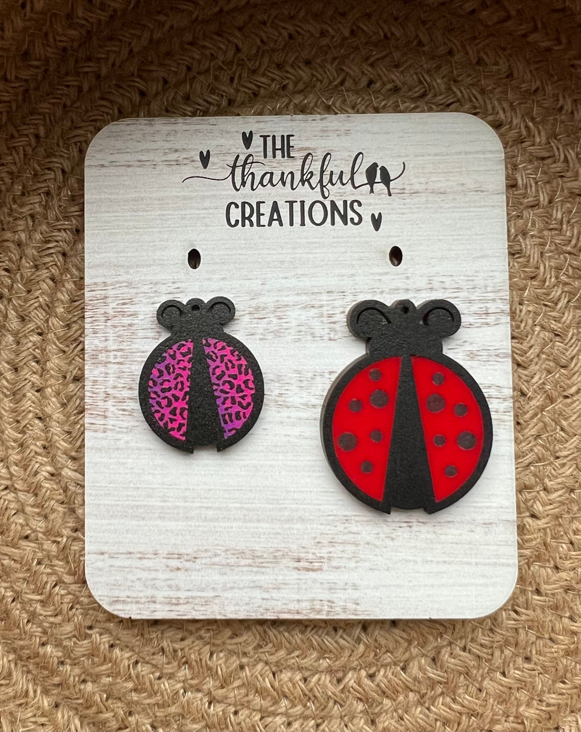 Ladybug Inlay Pattern Ladybug Inlay Earring Bundle Laser File Digital Download SVG PDF - Etsy