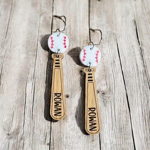 Kolczyki do softballu i baseballu Plik wycinany laserowo Rękawica do gry w baseball Wzór SVG PDF Opcjonalna personalizacja Biżuteria sportowa Pobieranie cyfrowe