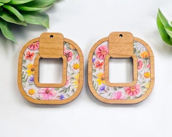 Inlay Dangle Earring Laser Cut File Digital Download SVG PDF