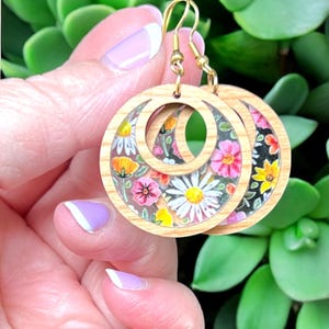 Hoop Inlay Earring Bundle Laser Cut File Digital Download SVG PDF
