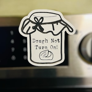 Deeg niet inschakelen zuurdesembrood starter magneet sticker laserbestand digitale download SVG-pdf-bestand