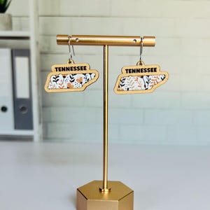 Gelaagde Tennessee State Earring-bundel laserbestand digitale download SVG-pdf-bestand