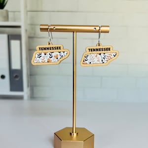 Tennessee State inlay oorbel bundel laserbestand digitale download SVG-pdf-bestand