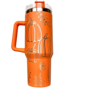 Pumpkins Fall 40 oz Tumbler Wrap Laser Engraved Digital Download SVG PDF