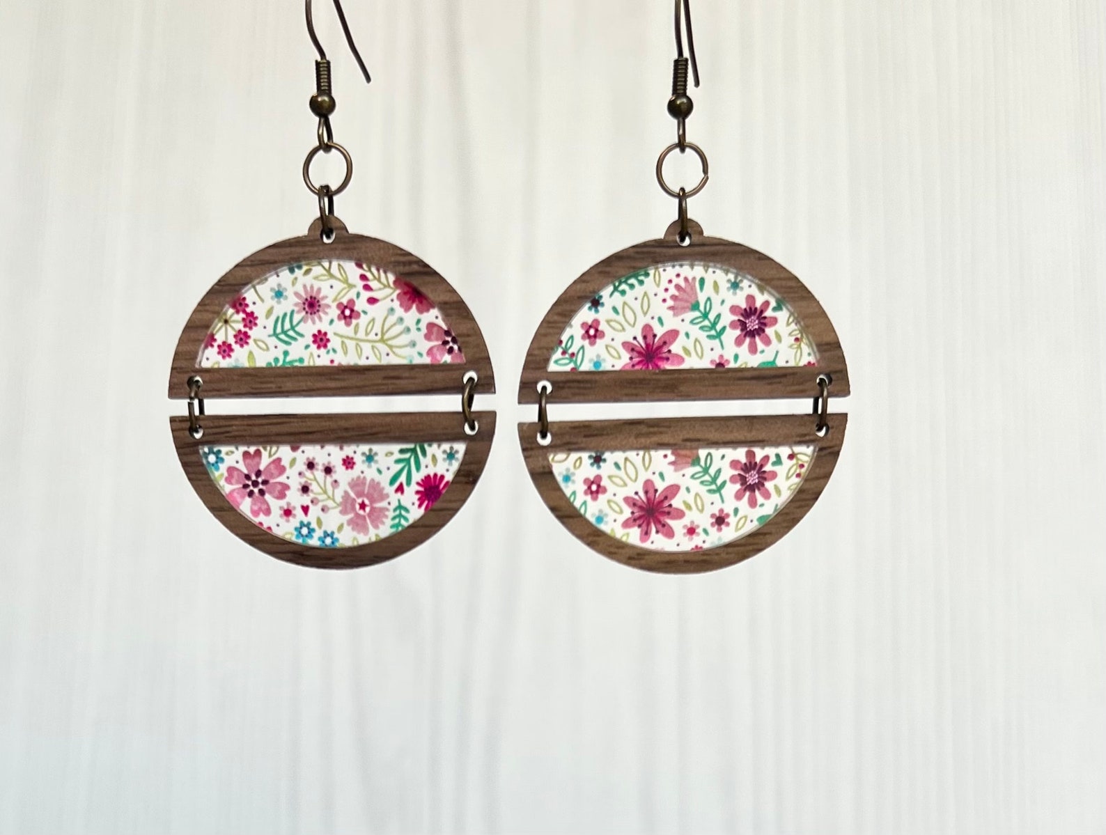 Round Split Inlay Earring Bundle Digital Laser File SVG PDF - Etsy