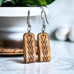 Leather Loop Boho Earring Laser Cut File Digital Download SVG PDF