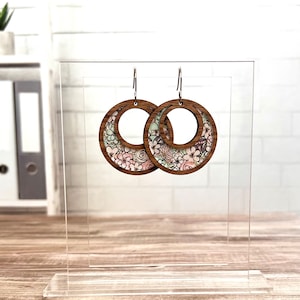 Hoop Inlay Earring Bundle Laser Cut File Digital Download SVG PDF
