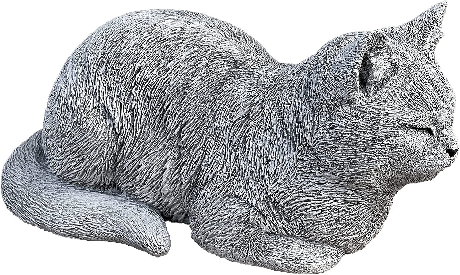 Cat Memorial Statue Sitting Cat Figure Concrete Cat Garden Etsy