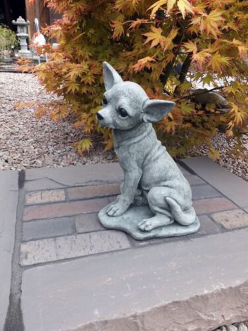 Realistic Chihuahua Statue Outdoor Garden Chihuahua on Etsy