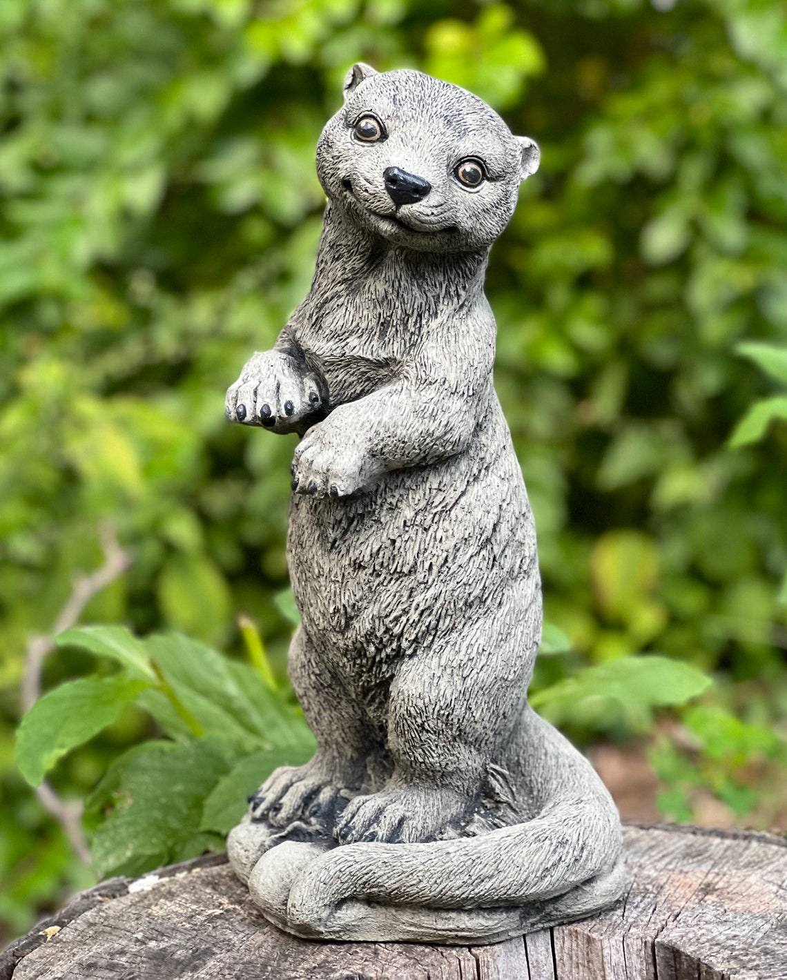 Otter Animal Figurine Backyard Decor Concrete Outdoor - Etsy