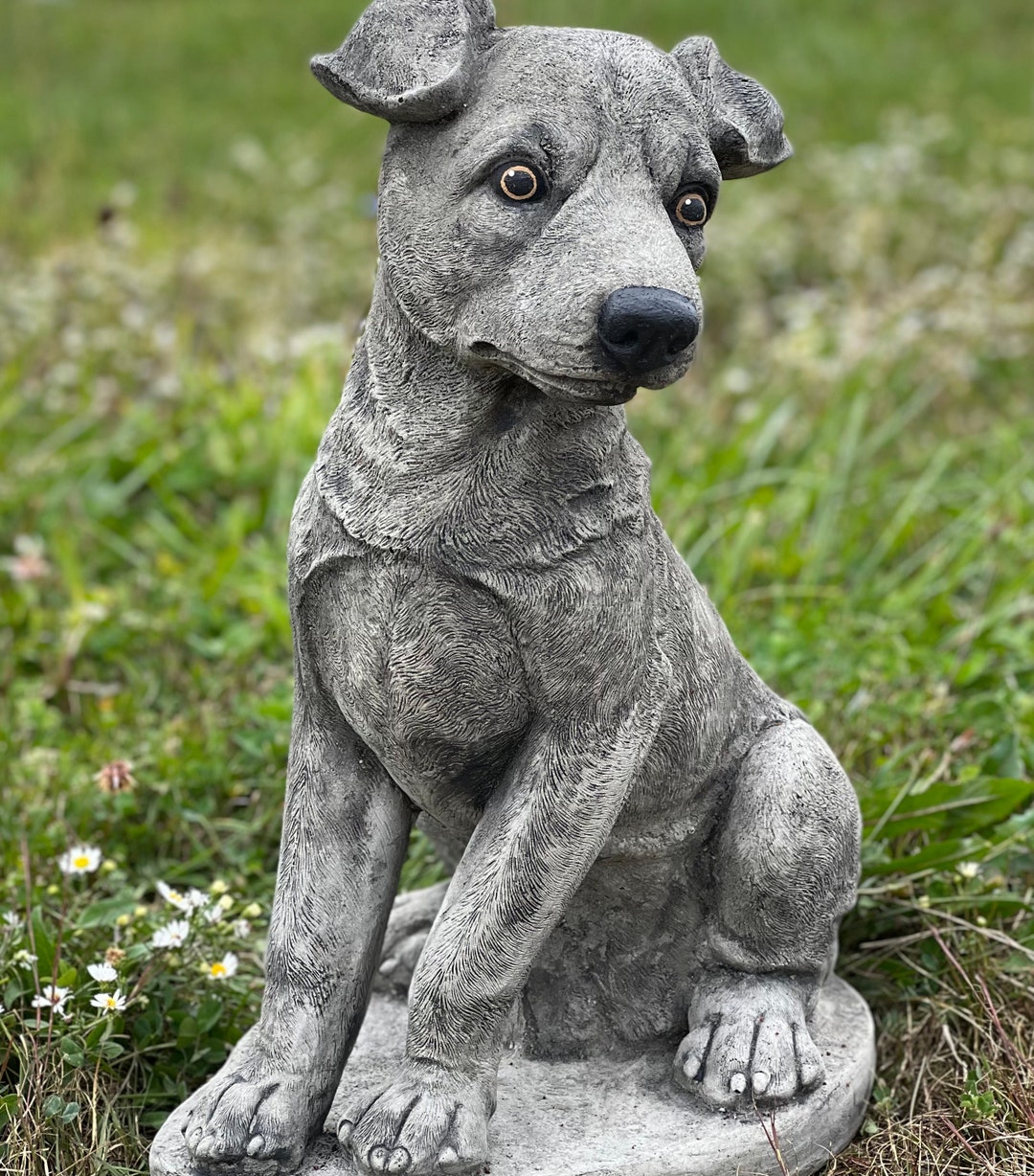 Jack Russell Terrier Statue Life Size Dog Sculpture Jack Russell