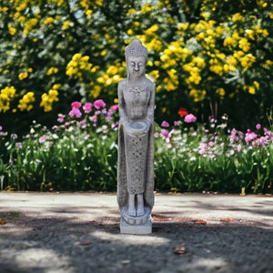 Massive Buddha Statue Oriental Lady Figure Concrete Decoration For Garden Concrete Detailed Buddha