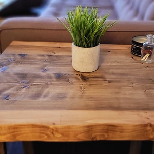 Wood Slab Night Stand Etsy