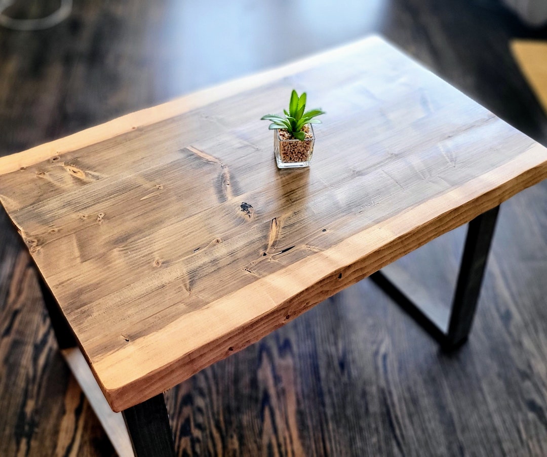Free Delivery USA & CAN Mini Live Edge Small Coffee Table Solid Wood