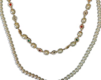 Double Layer Pearl Pants Chain | Gold Keychain, Y2K Streetwear