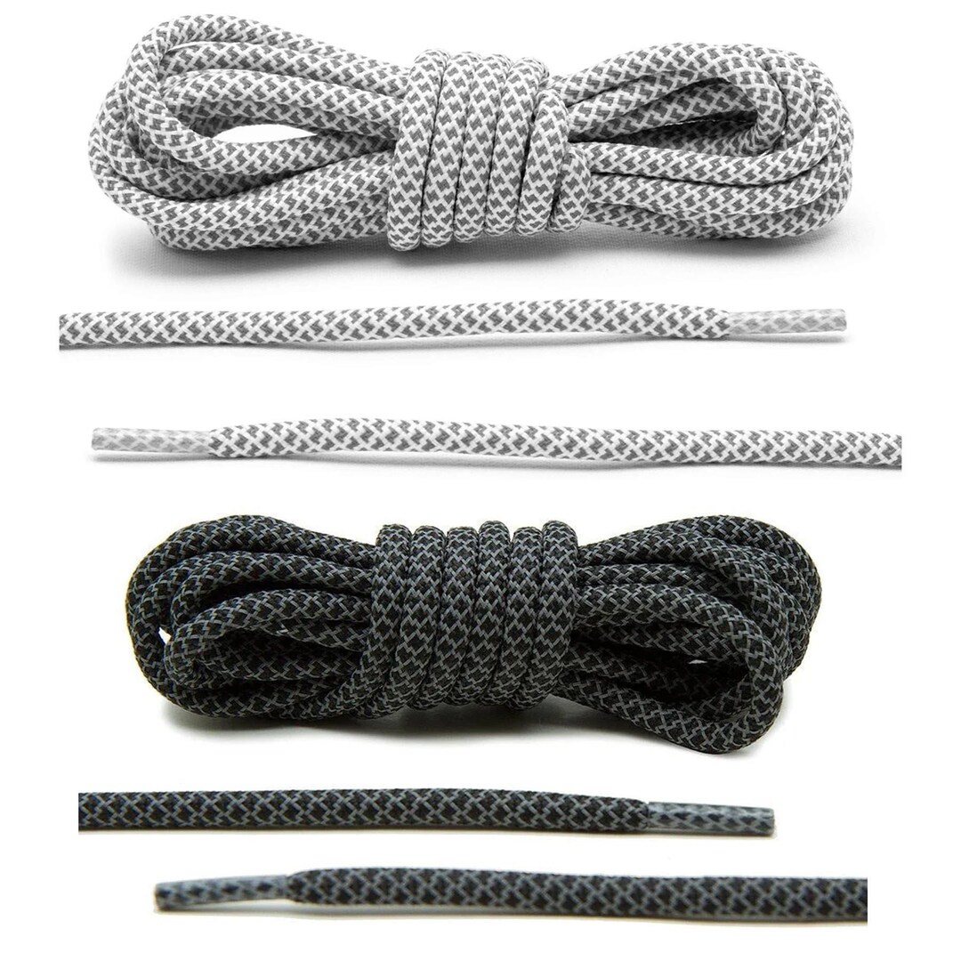 Reflector Rope Chain 140cm Yeezy 3M Reverse Reflective Rope Replacement Laces Black or White ...