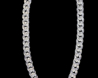 Clear Transparent Resin Miami Cuban Link Chain 60cm Adjustable