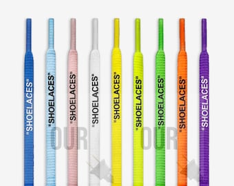 Off-White Style "SHOELACES" – Nike Air Jordan, Air Max Replacement (120cm)