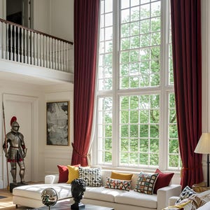 Extra Long Velvet Curtain,Custom Size Velvet Drapes,Customized Long Drape, Custom Size Velvet Drapes