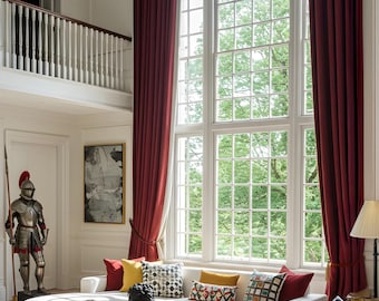 Extra Long Velvet Curtain,Custom Size Velvet Drapes,Customized Long Drape, Custom Size Velvet Drapes