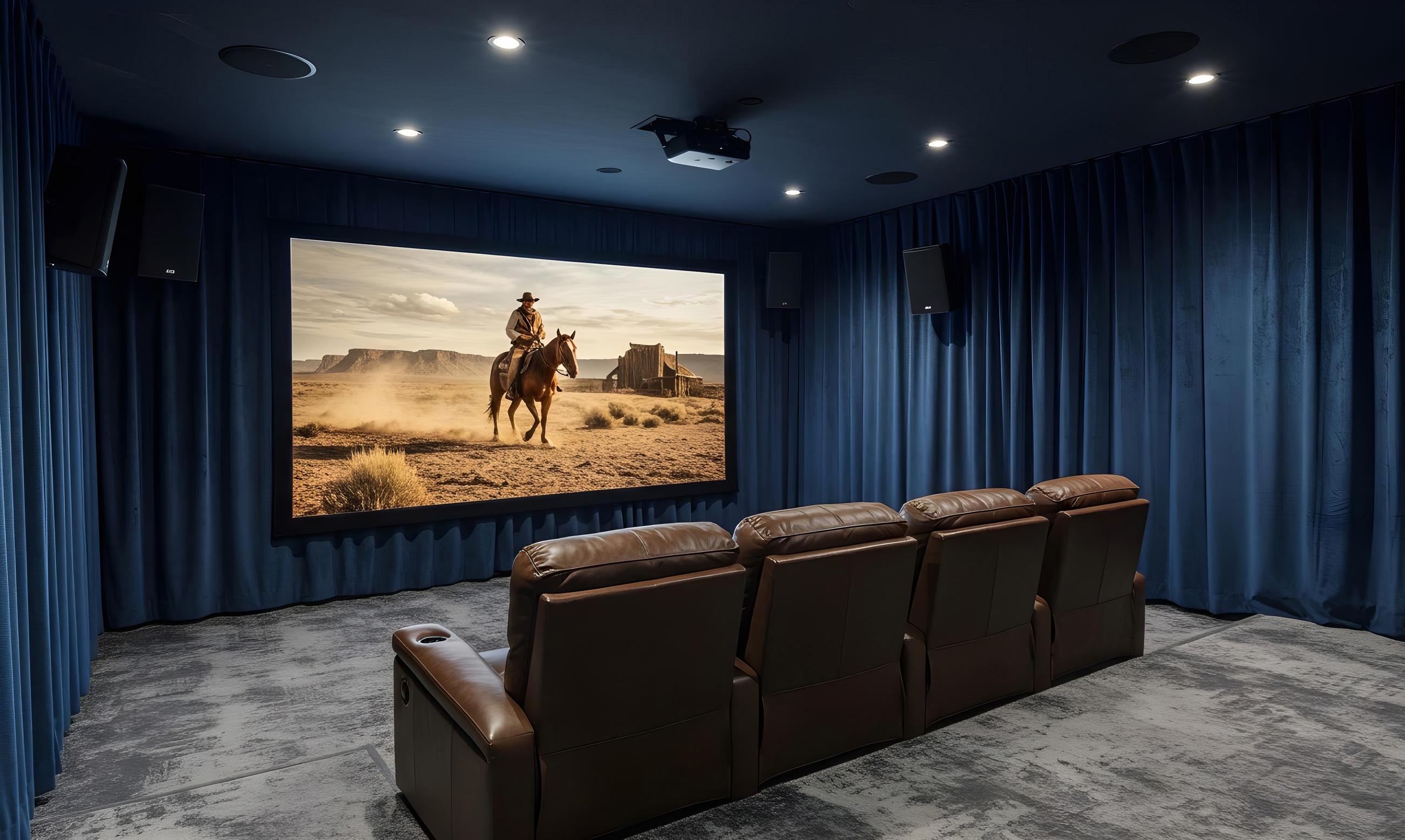 Home Theater Velvet Curtains, Movie Theater Velvet Drapes, Cinema Room