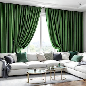 Living room curtain,Wide Velvet Curtain,Blackout Curtains,Velvet Drapes,Blackout Velvet Curtains, Luxury Velvet Drapes,Dining Room Curtains