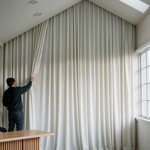Angled Curtains, Curtains for Gable Windows, Custom Made Apex Curtains ...