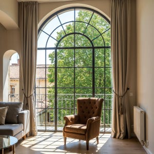 Custom Double Layer Faux Velvet Curtains, 43 Colors, Insulating Drapes