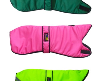 Pet Dog Greyhound Waterproof Warm Lined Fleece Padded Green,Pink 26"28"30"32 Coat/Jacket