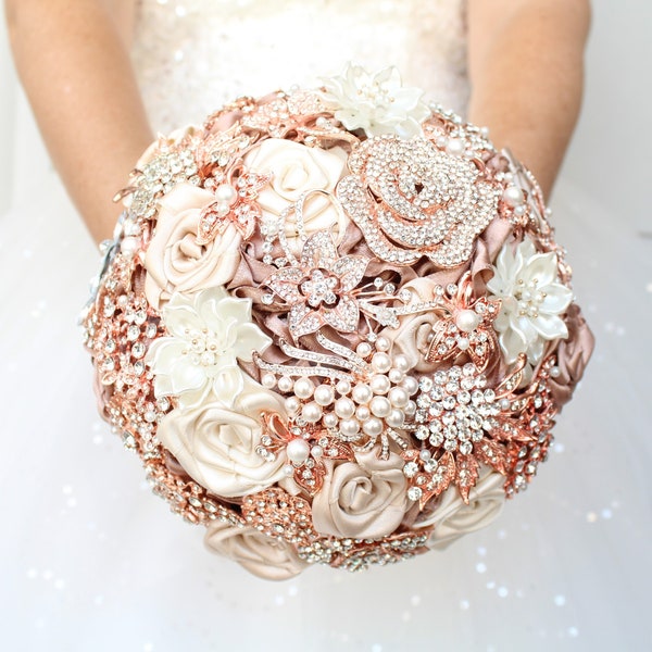 Rose Gold Bouquet - Etsy