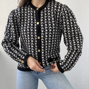 Cher houndstooth cardigan 2025