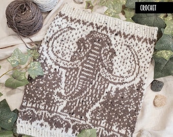 Padrão de crochê de capuz Woolly Giants, padrão PDF digital