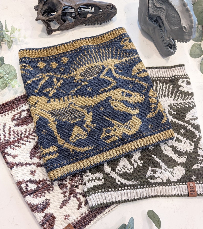 Fossil Frenzy Cowl Crochet Pattern, Digital PDF Pattern image 1
