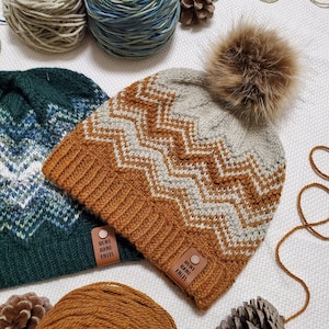 Altitude Hat Knitting Pattern, Digital PDF Pattern