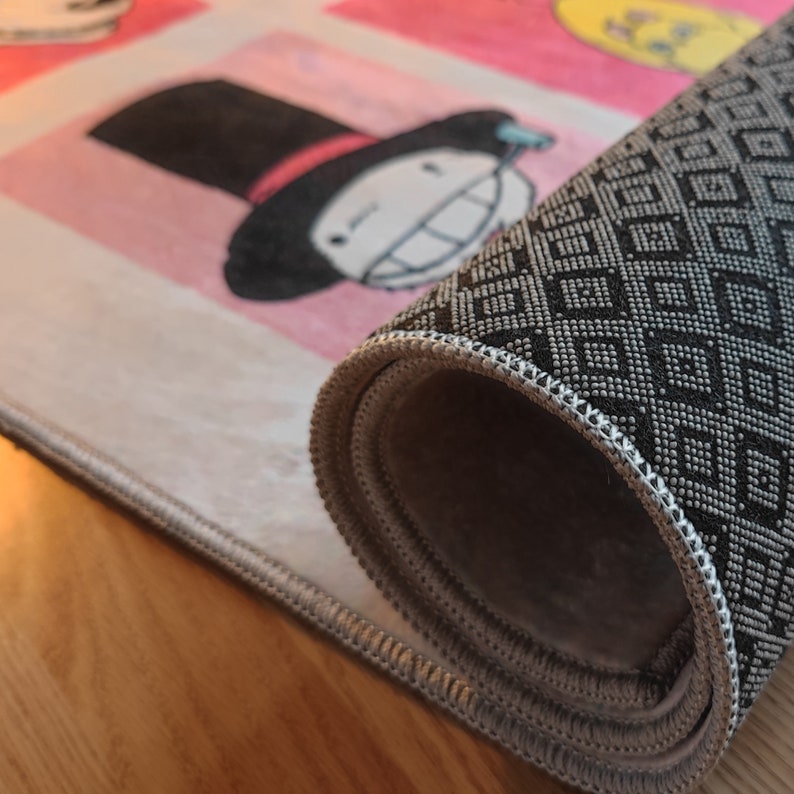 Purple Checkered Rug Cute Pastel Rugs for Bedroom Aesthetic Etsy